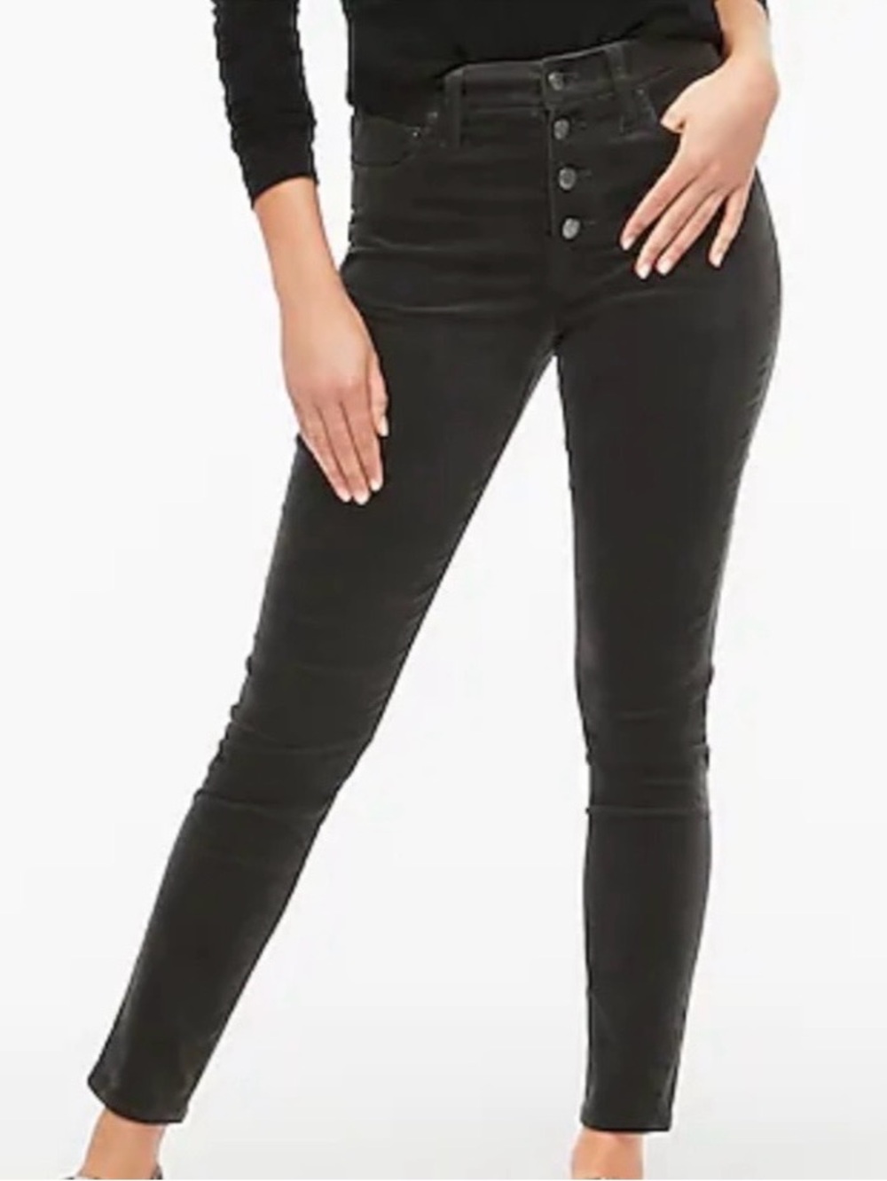 J Crew Gray 9” High Rise Skinny Corduroy Jeans/Pants NWT Size 31